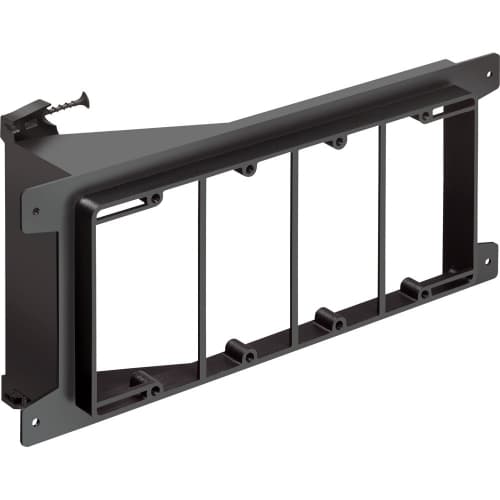 Arlington 4-Gang Low Voltage Mounting Bracket, Screw-On