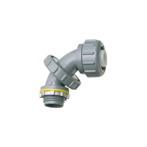 Arlington Industries 3/4-in Connector, Non-Metallic, Zero to 90, Gray