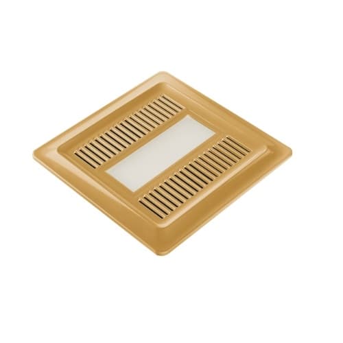 Aero Pure Replacement Grill For ABF Series Bath Fan w/ Light, Satin Gold