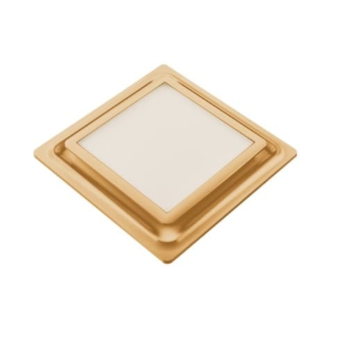 Aero Pure Replacement Grill For ABF Series Bath Fan w/ Light, Square, Satin Gold