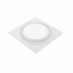 Aero Pure Replacement Grill For ABF Series Bath Fan w/ Light, Round, White