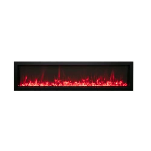 Amantii 30-in Panorama Xtraslim Electric Fireplace w/ Black Steel Surround