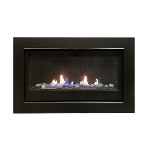 Sierra Flame 36-in Boston Series Direct Vent Linear Gas Fireplace, Liquid Propane