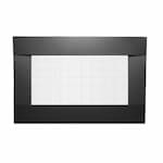 Sierra Flame Surround w/ Safety Barrier for Newcomb Fireplace, Black