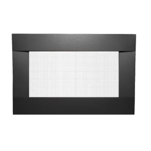 Sierra Flame Surround w/ Safety Barrier for Newcomb Fireplace, Black