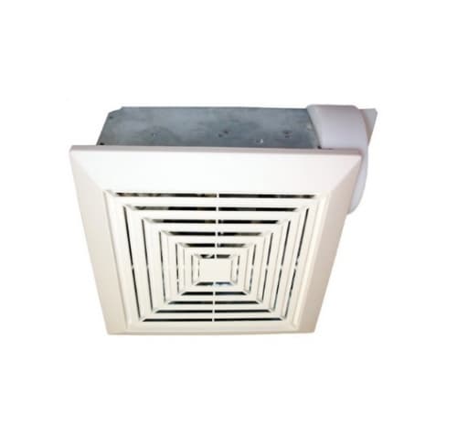 USI Bathroom Exhaust Fan w/ Custom-Designed Motor, 3 inch Duct Adaptor, 85 Sq. Ft, 70 CFM