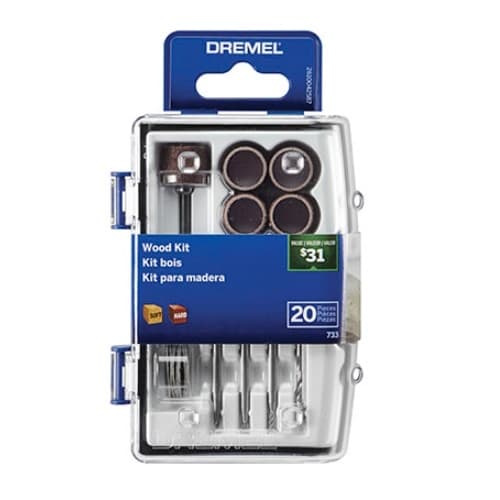 Dremel Wood Kit for Rotary Tool, 20 Piece