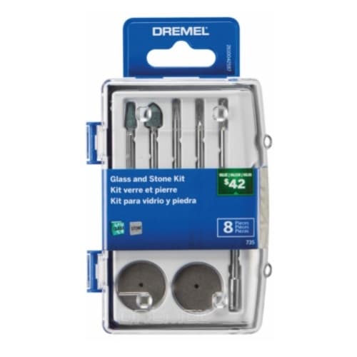 Dremel Glass & Stone Kit for Rotary Tool, 8 Piece