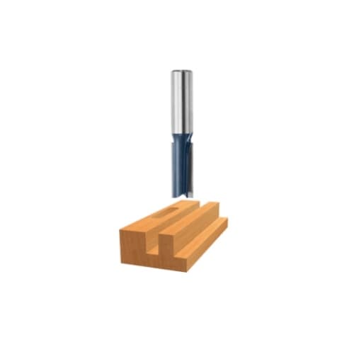 Bosch 1/2-in x 2-in Straight Router Bit, Carbide Tipped, 2-Flute