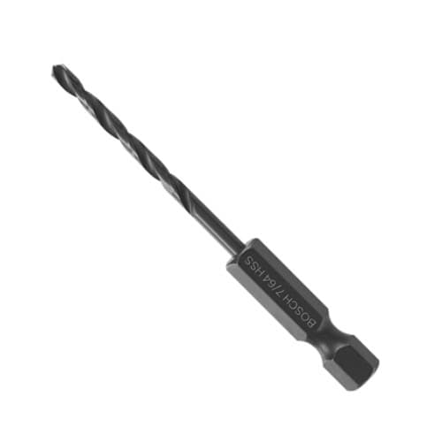 Bosch 7/64-in x 2-5/8-in Impact Tough Drill Bit, Black Oxide, Bulk