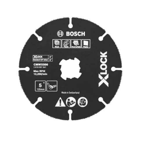 Bosch 5-in X-LOCK Multi-Wheel, Carbide Grit