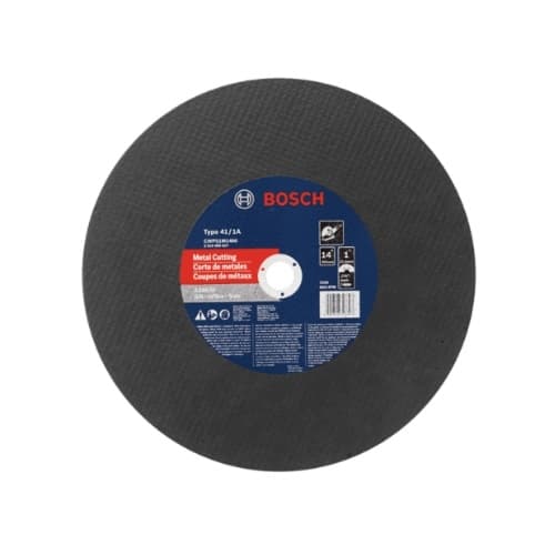 Bosch 14-in Abrasive Wheel, Metal Cutting, Type 1A, 24 Grit