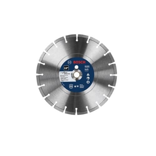 Bosch 12-in Standard Diamond Blade, Segmented Rim, Hard Materials