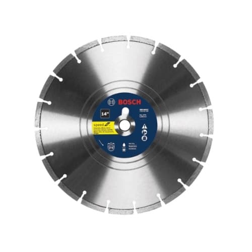 Bosch 14-in Premium Diamond Blade, Segmented Rim, Rough Cut