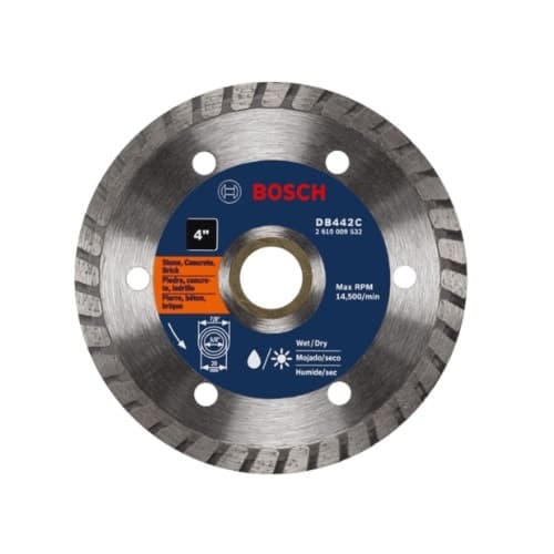 Bosch 4-in Premium Diamond Blade, Turbo Rim, Smooth Cut