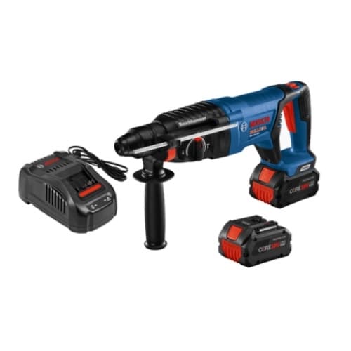 Bosch 1-in SDS-plus D-Handle Rotary Hammer w/ Performance Batteries, 18V