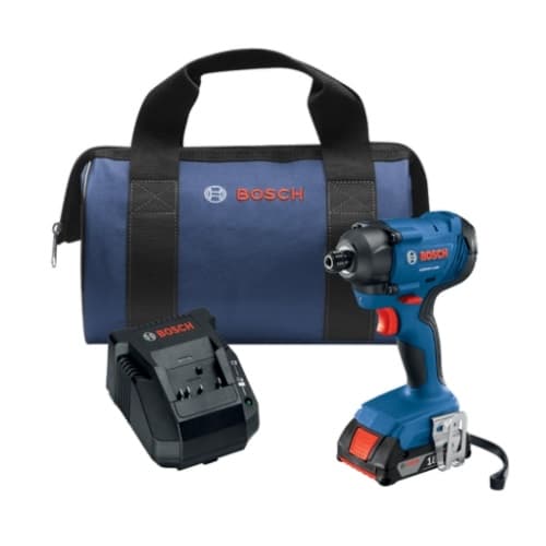 Bosch 1/4-in Hex Impact Driver w/ SlimPack Battery, 18V