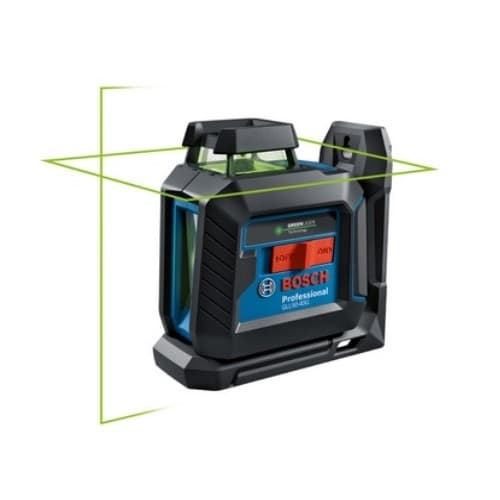 Bosch Self-Leveling 360 Degree Cross-Line Laser, Green Beam, 100-ft Max