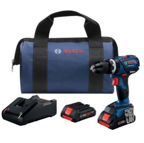 Bosch 1/2-in Compact Tough Hammer Drill/Driver Kit w/ Batteries, 18V