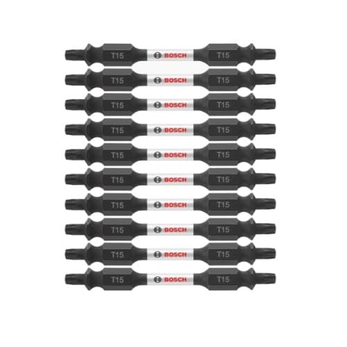 Bosch 2-1/2-in Impact Tough Double-Ended Bit, T15, 10 Pack