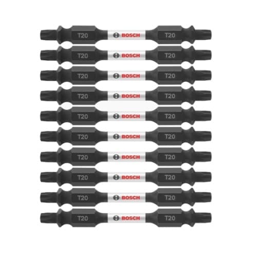 Bosch 2-1/2-in Impact Tough Double-Ended Bit, T20, 10 Pack