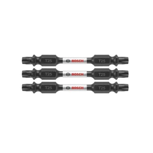 Bosch 2-1/2-in Impact Tough Double-Ended Bit, T25, 3 Pack