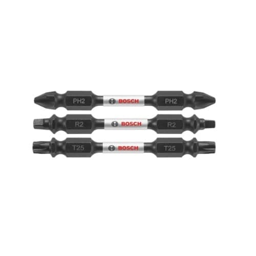 Bosch 3 pc. Impact Tough Double-Ended Bit Set, Variety