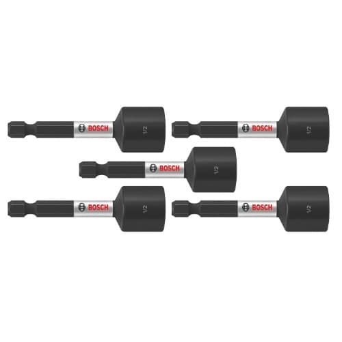 Bosch 1/2-in x 2-9/16-in Impact Tough Nutsetter, 5 Pack