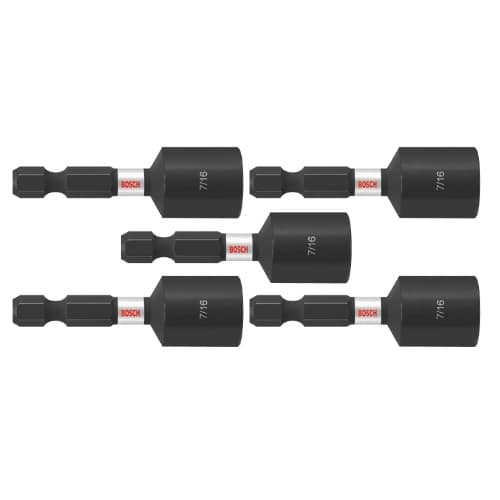 Bosch 7/16-in x 1-7/8-in Impact Tough Nutsetter, 5 Pack