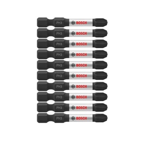 Bosch 2-in Impact Tough Power Bit, P3, 10 Pack