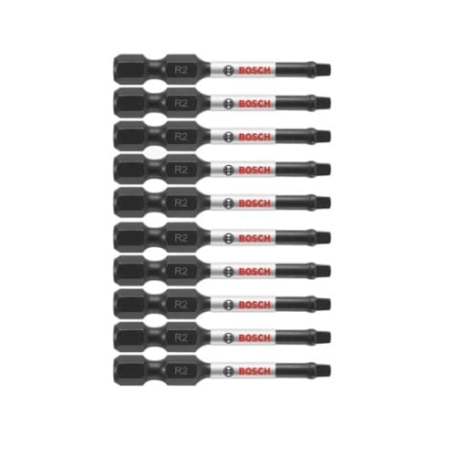 Bosch 2-in Impact Tough Power Bit, R2, 10 Pack