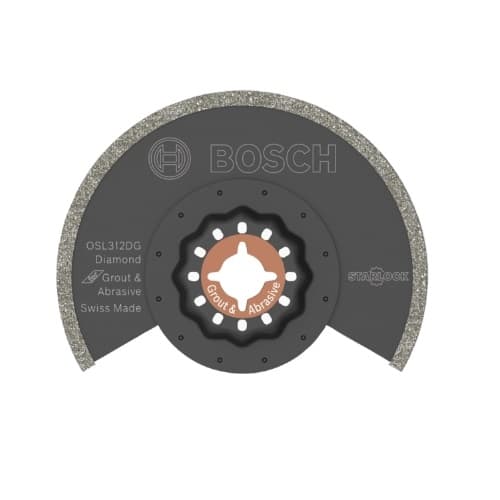 Bosch 3-1/2-in Starlock Grout Blade, Diamond Grit