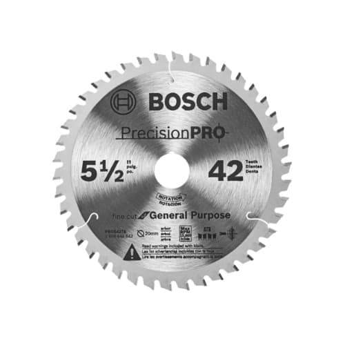 Bosch 5-1/2-in Precision Pro Track Saw Blade, 42 Tooth