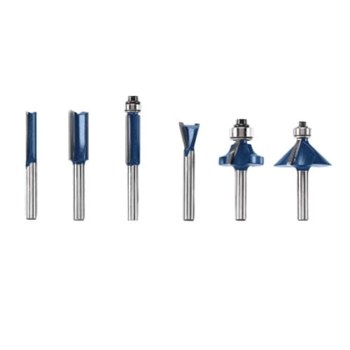 Bosch 6 pc. Multi-Purpose Router Bit Set, 1/4-in Shank