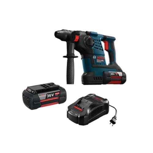 Bosch 1-1/8-in SDS-plus Bulldog Rotary Hammer Kit w/ Batteries, 36V