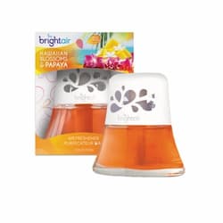 Bright Air Scented Oil Air Freshener, Hawaiian Blossoms & Papaya, White/Orange