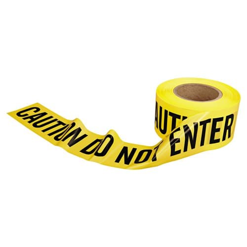 Berry Plastics 3" X 1000' Caution Do Not Enter Barrier Safety Tape