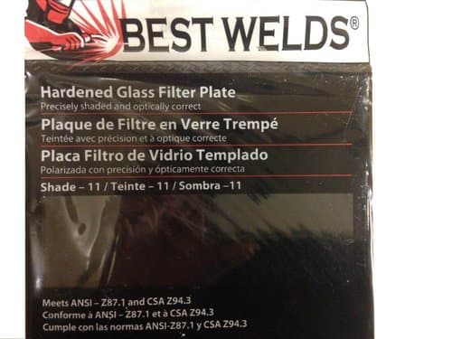 Best Welds Shade 11 4-1/2" X 5-1/4" Glass Filter Plates