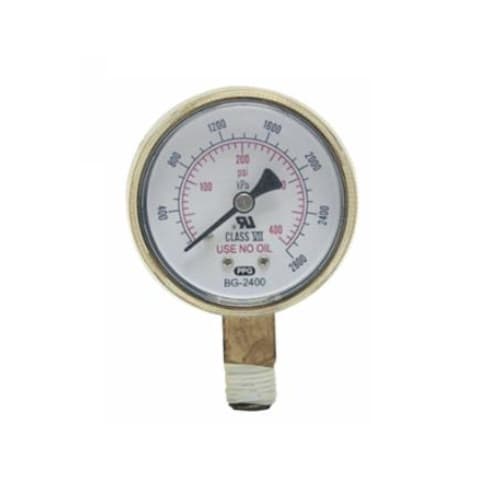 Best Welds 400 PSI Replacement Gauge, 2-in Diameter