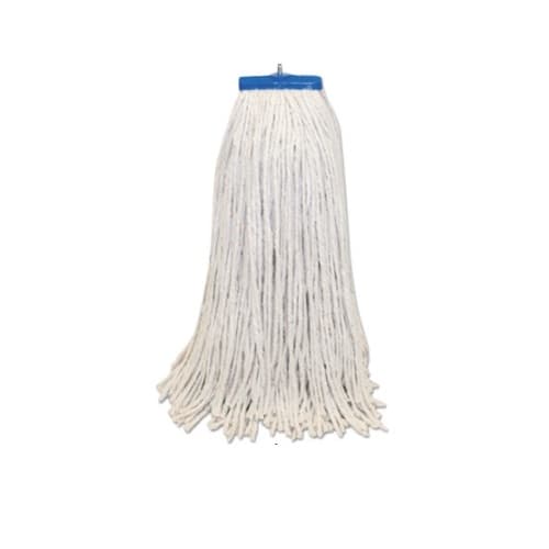 Boardwalk White, Cotton Fiber Lie-Flat Mop Head- 24-Ounce