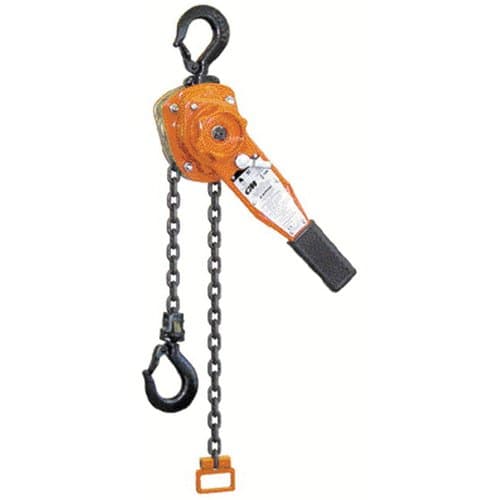 Columbus McKinnon Lever Chain Steel Hoist with Hook Ends