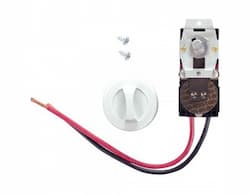 Cadet White, Built-In Single Pole Thermostat for Com-Pak Wall Heater, 22A