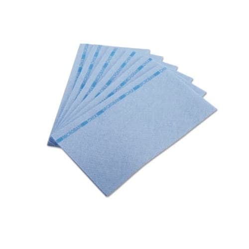 Chicopee Chix Blue/Blue Reusable Foodservice Towels w/ Microban 13X24