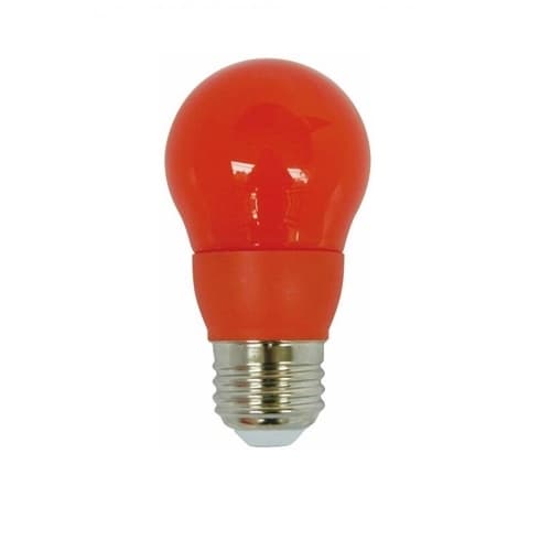 CyberTech 3W LED A15 Bulb, E26, 120V, Orange