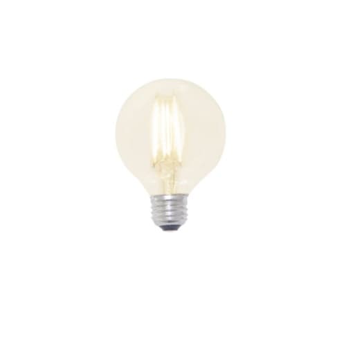 CyberTech 5.5W LED G25 Bulb, Dimmable, E26, 500 lm, 120Vk, 2700K