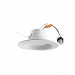 CyberTech 6" 12W LED Baffled Recessed Can Retrofit Kit, 65W Inc. Retrofit, Dim, 720 lm, 4000K