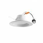 CyberTech 6" 12W LED Baffled Recessed Can Retrofit Kit, 65W Inc. Retrofit, Dim, 720 lm, 3000K