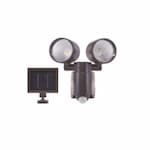 CyberTech 6W LED Solar Security Light w/ Motion Sensor, 560 lm, 6500K, Bronze