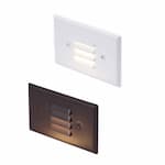 CyberTech 2.5W LED Horizontal Step Light, 40 lm, 120V, 3000K, Bronze & White