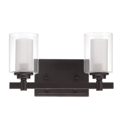 Craftmade Celeste Vanity Light Fixture w/o Bulbs, 2 Lights, E12, Espresso